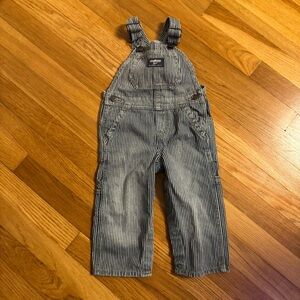OshKosh B'gosh Navy Striped Overalls